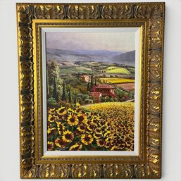 #136 Sam Park 'Girasole' Giclee On Canvas 28.5' X 23.5'