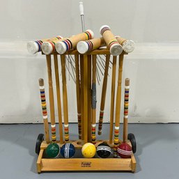 #295 Vintage Forster 6-player Croquet Set 27' X 24'