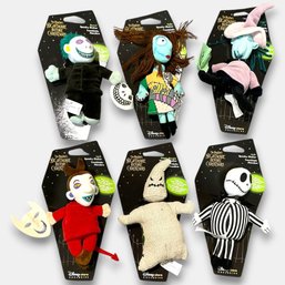 #287 Set Of Six (6) Vintage Disney Nightmare Before Christmas 'Spooky Shaker' Vibrating Plush Dolls