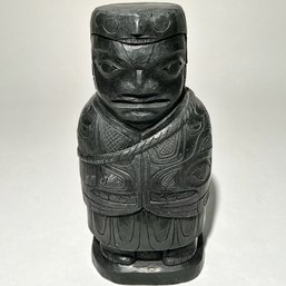 #231 1964 Amos Wallace Tlingit Totem Figure 7.5'