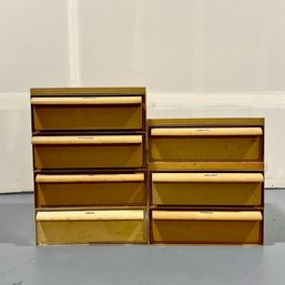 #024 Vintage 1970s Beige Stacking Drawers By Simon Fussell For Kartell