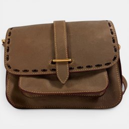 #302 Vintage DOONEY & BOURKE BINOCULAR Florentine Bag Crossbody Brown 9'