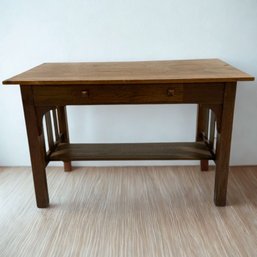 #274 Antique Mission Library Table/writing Desk 48' X 29'