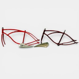 #007 Pair Of Vintage Schwinn Cruiser Bicycle Frames 41'