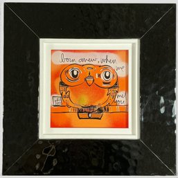 #144 David 'Lebo' Le Batard 'Born Anew When We Meet You' Acrylic On Plexiglass 16' X 16'