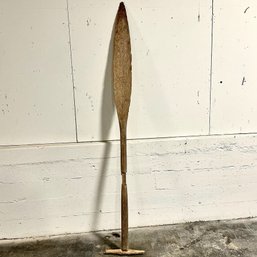 #253 Antique Wooden Paddle 82'