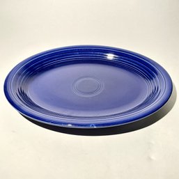 #120 Vintage Homer Laughlin Fiesta Plate, Twilight Blue 12.5'