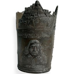 #075 Antique Chief Seattle And Nebraska Battleship Souvenir Decoration 3.5'