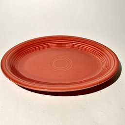 #119 Vintage Homer Laughlin Fiesta Plate, Pink 12.5'