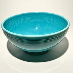 #044 Vintage Homer Laughlin Fiestaware Bowl, Turquoise 11'