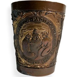 #074 Antique 1909 Alaska-Yukon-Pacific Exposition Souvenir Cup 2.5'