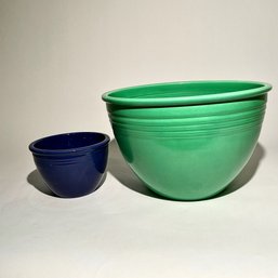 #048 Pair Of Two (2) Vintage Fiestaware Nesting Mixing Bowls