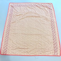 #341 Handmade Cotton Floral Patterned Blanket 92' X 85'