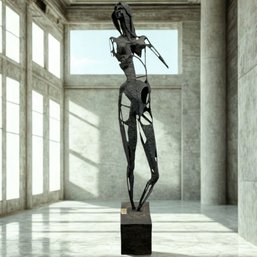 #299  NW ARTIST Tom McClellan HUGE Brutalist-style  Sculpture'