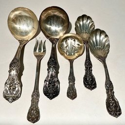 #332 Collection Of Vintage Reed & Barton Sterling Silver Serving Spoons 288g -