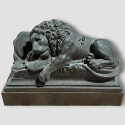 #306 Lwendenkmal Swiss Lion Monument Figurine 7.25' X 5.25'