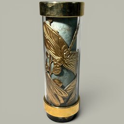 #066 Vintage Brass Dragonfly Kaleidoscope 9.5'