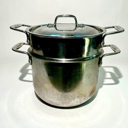 #010 All-Clad Stainless Steel 6 Qt. Covered Multi-Pot With Pasta Insert