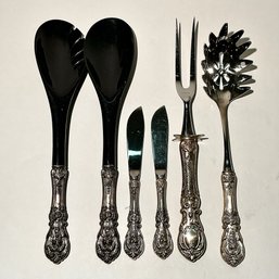 #328 Collection Of Vintage Reed & Barton Francis I Sterling Silver Handle Serving Pieces