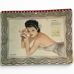 #126 RARE Vintage 1942 Esquire Varga Girl Calendar 12' X 9'