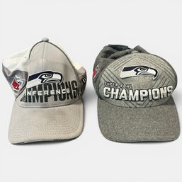#310 Pair Of Seattle Seahawks Championship Caps