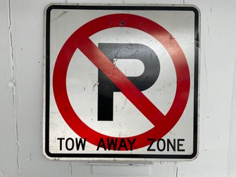 71 No Parking 'Tow Away Zone' Metal Street Sign