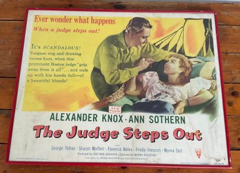 72 Vintage 1948 'A Judge Steps Out' Framed Film Poster