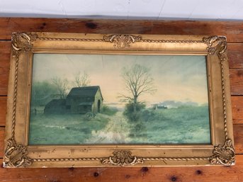 98 Antique Edwin Lamasure Art 1909 Watercolor Painting Print