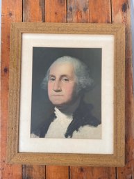 105 Vintage Framed Portrait Of The First President George Washington