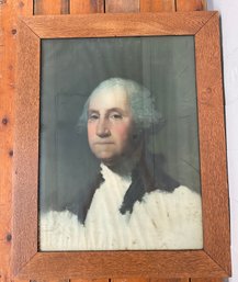 106 Vintage Framed Portrait Of The First President George Washington