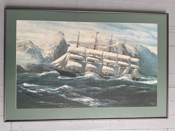 192 Vintage 1972 William Baldwin Nautical Framed Print