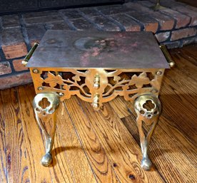 Antique Brass Footman Stool