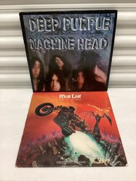 1970s Deep Purple & Meat Loaf Vintage Vinyl Records