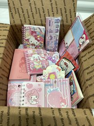 Box Of Hello Kitty Sanrio Mini Notebooks, Notepads, Post Its