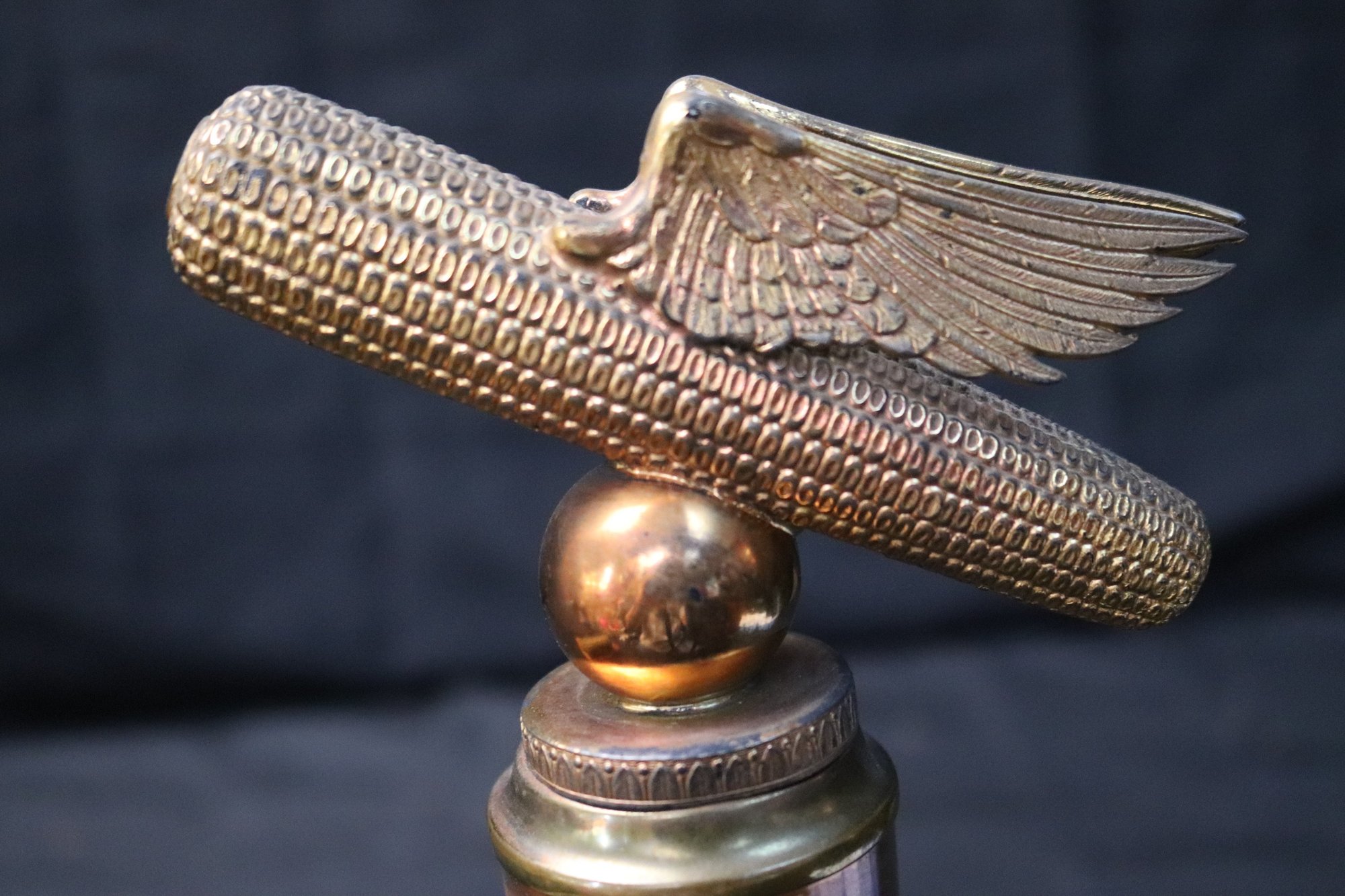 Growing Trophy 1941 De Kalb County Champion Corn Growing Contest Trophy In A Brass ...