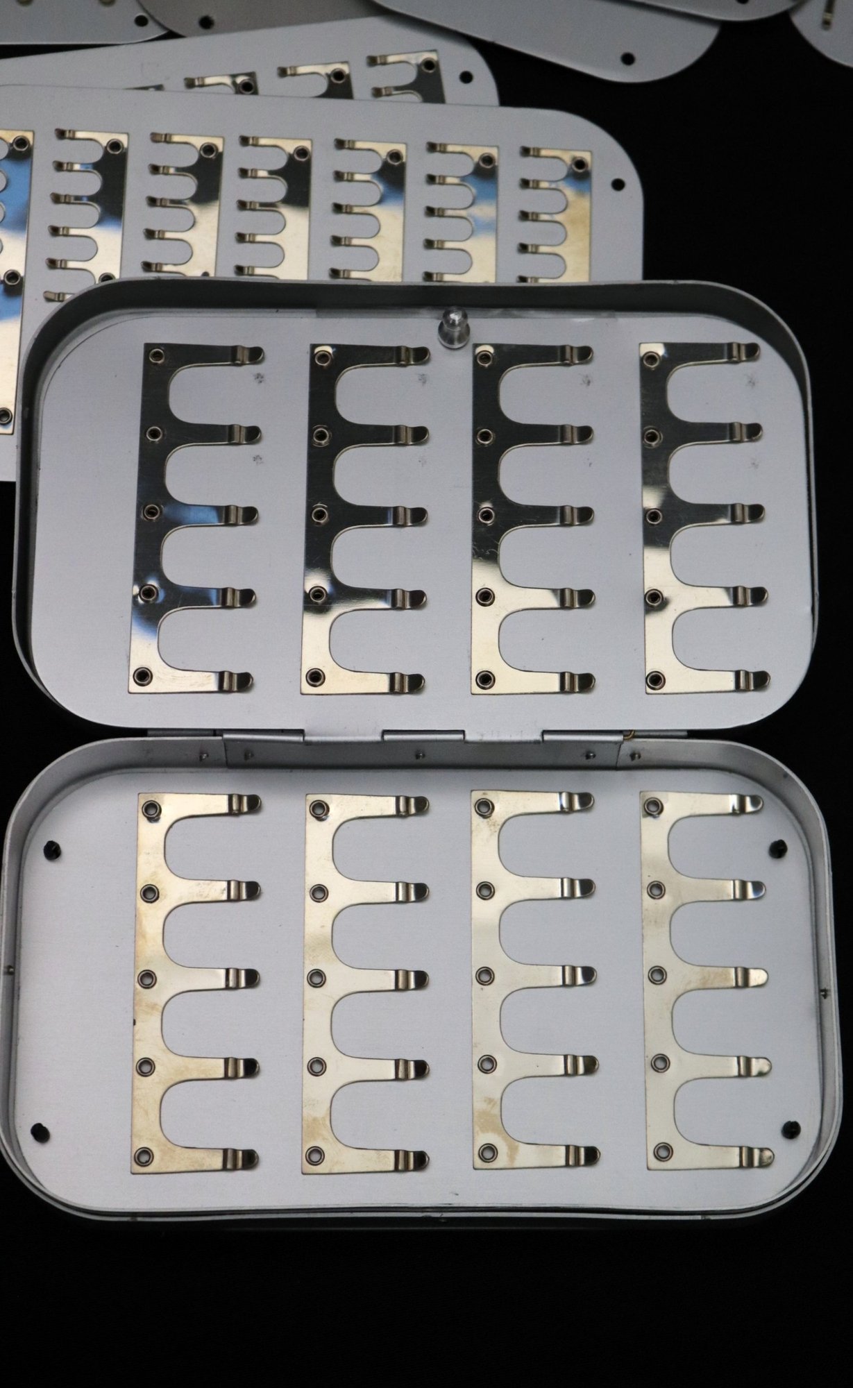 3 Vintage Richard Wheatley Silver Seal Aluminum Fly Boxes With
