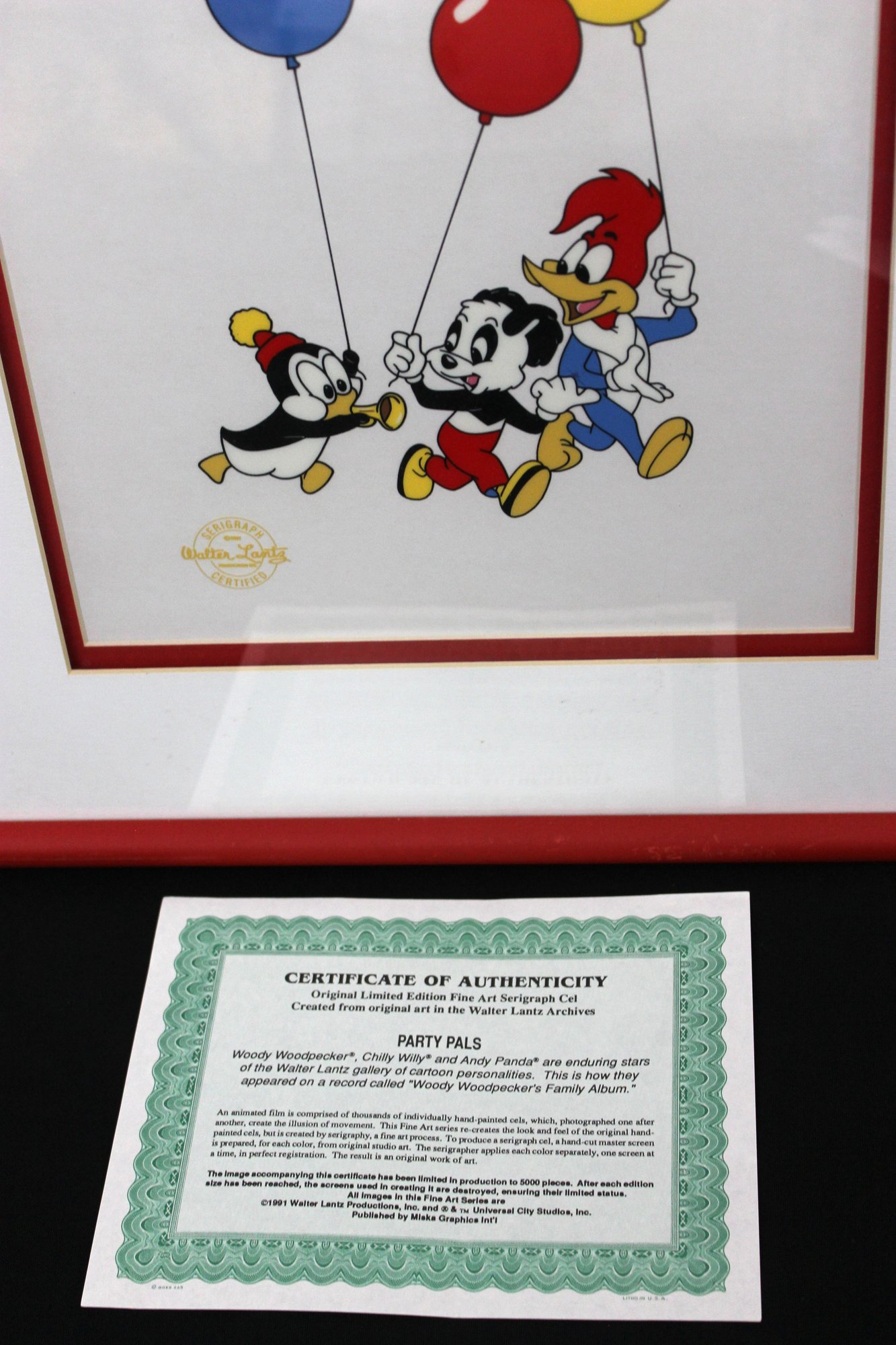 Walter Lantz Party Pals Original Limited Edition Fine Art Serigraph ...