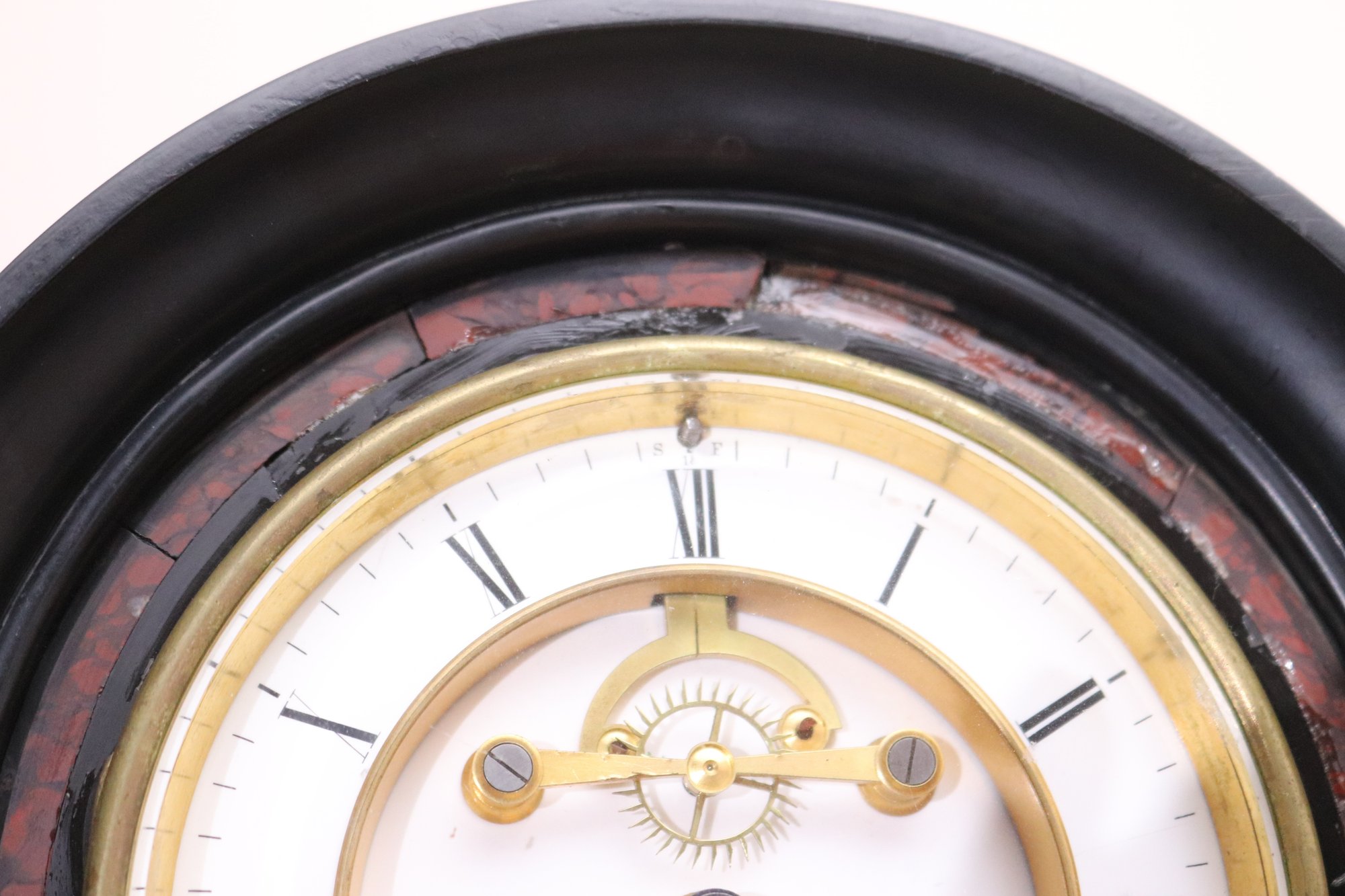 19th Century Renaissance Style Perpetual Clock In Black Onyx Clock By ...