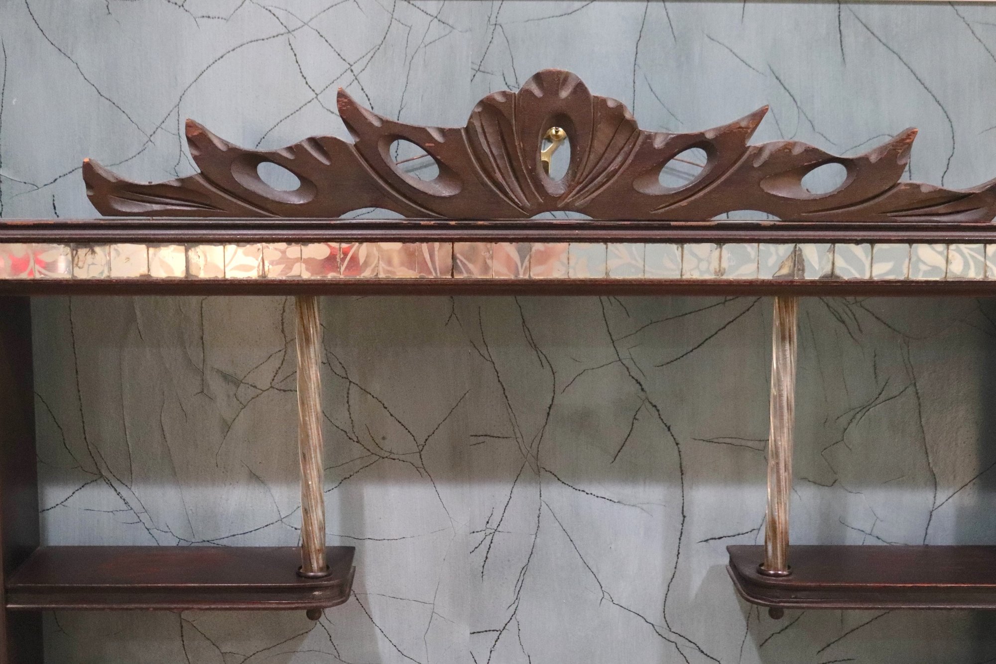 Vintage 1940s Turner Wall Shadow Box Display Inlaid With Stenciled ...
