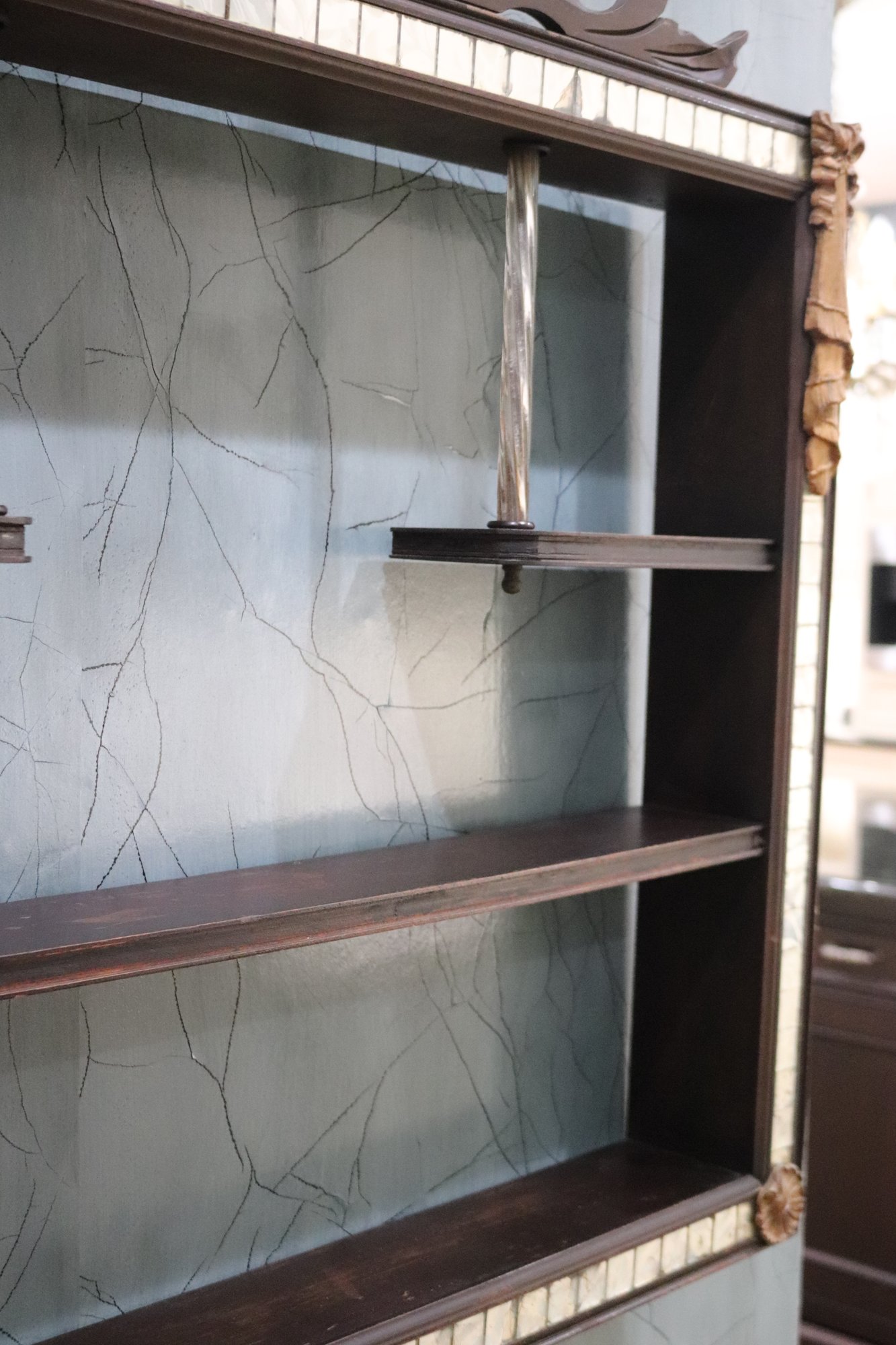 Vintage 1940s Turner Wall Shadow Box Display Inlaid With Stenciled ...