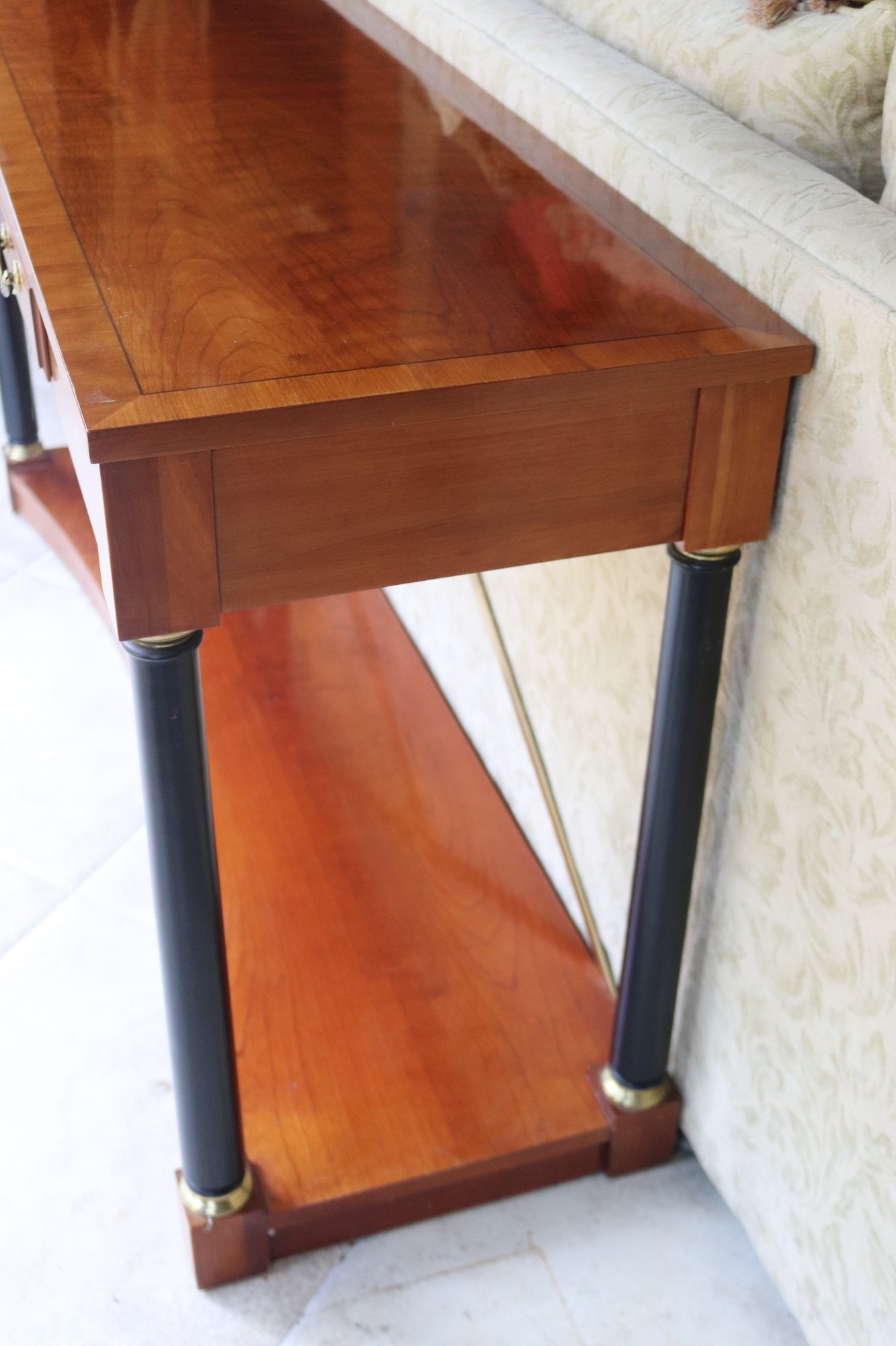Ethan Allen Medallion Collection Neoclassical Cherry Wood Console ...