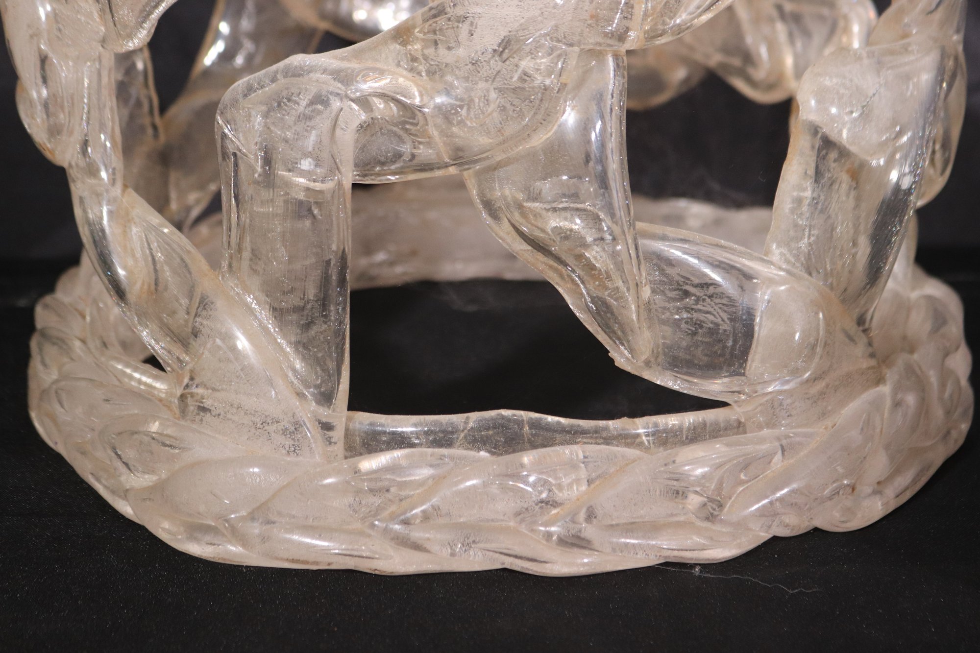 Late 20th Century Tony Duquette Style Acrylic Ribbon Side Table With