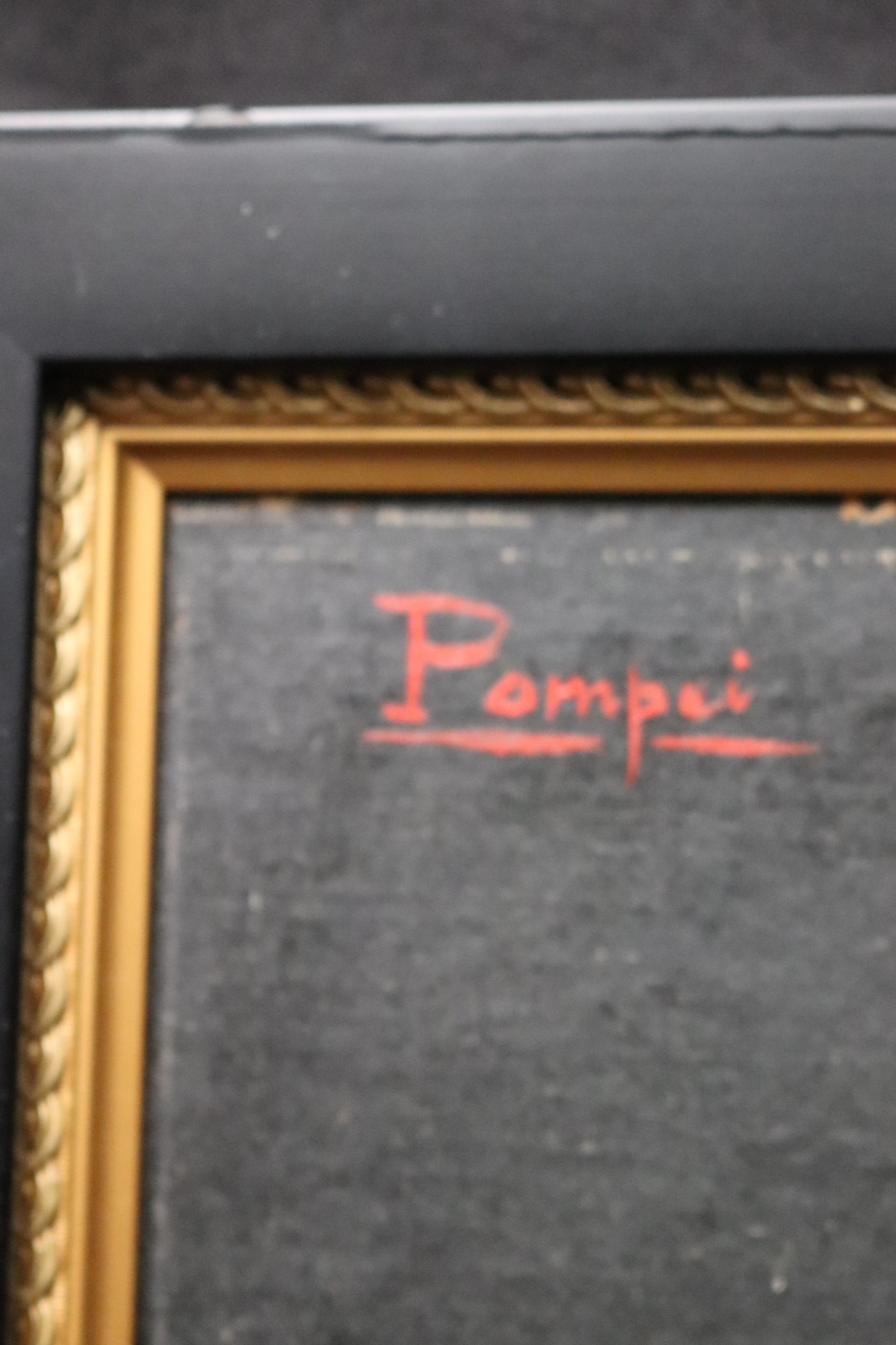 Signed Vintage Painting On Canvas Of A Maiden In The Style Of Ancient