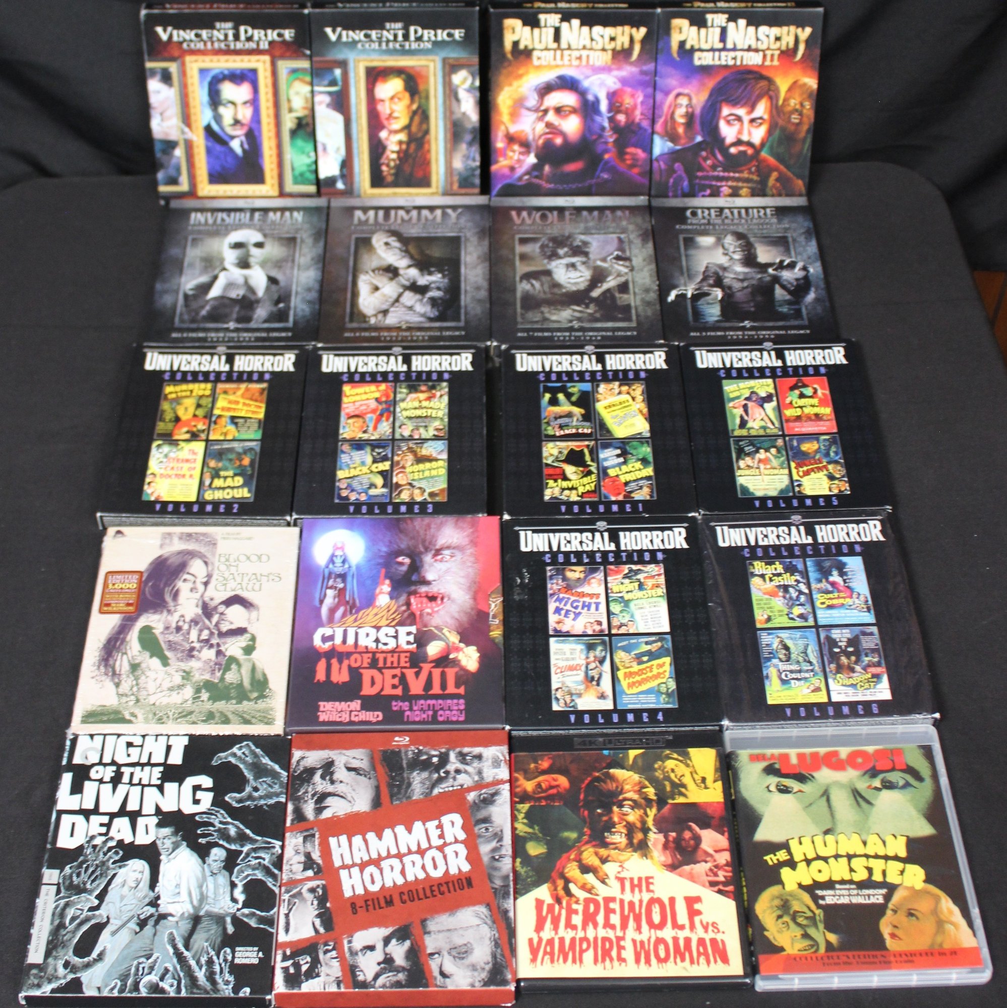 Blue Ray Collection Collection Of Classic Horror Films Mostly Blue-Ray #76222 ...