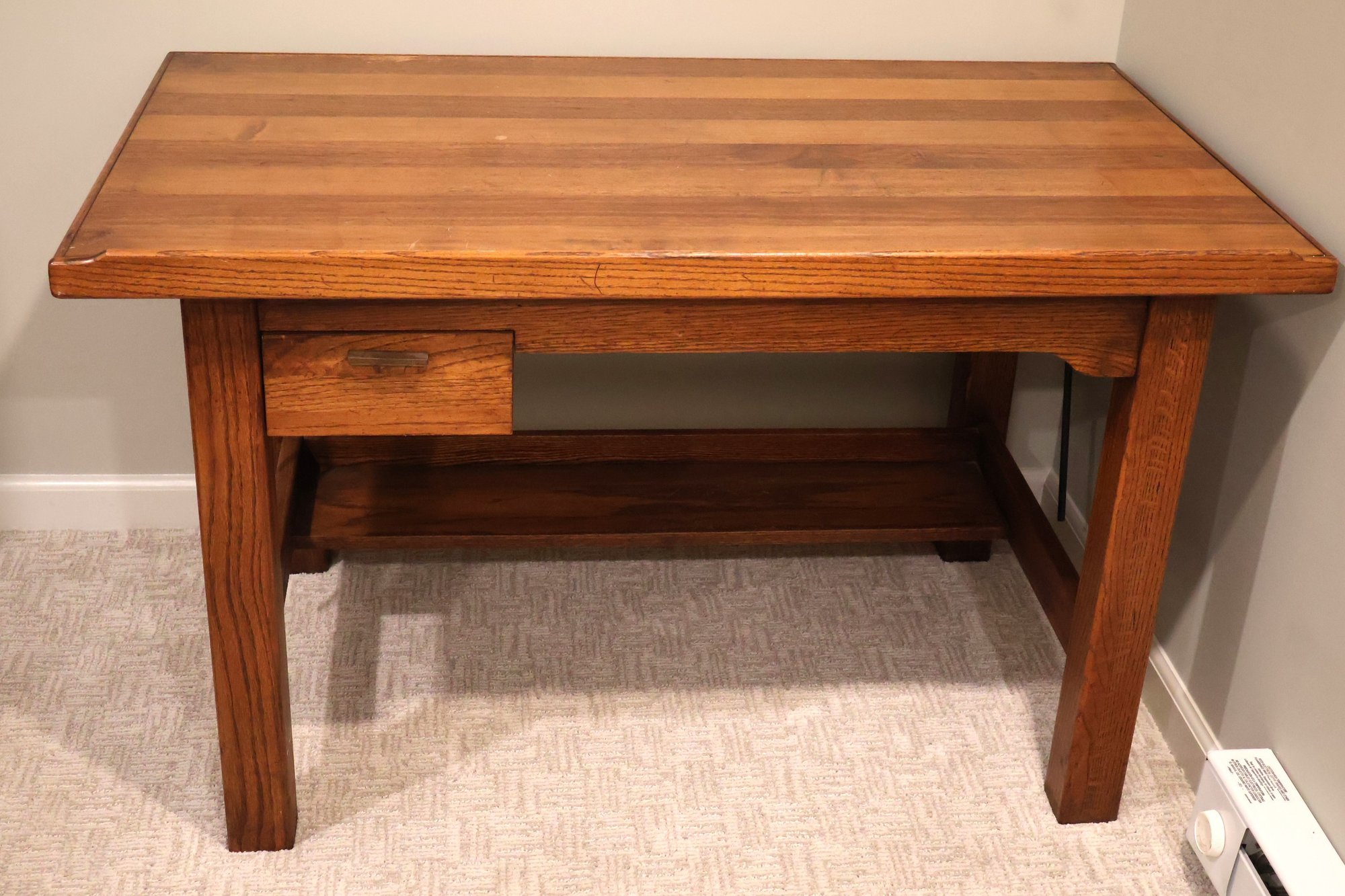 Mission Style Writing Table Vintage Mission-Style Writing Desk #75591 | Auctionninja.com