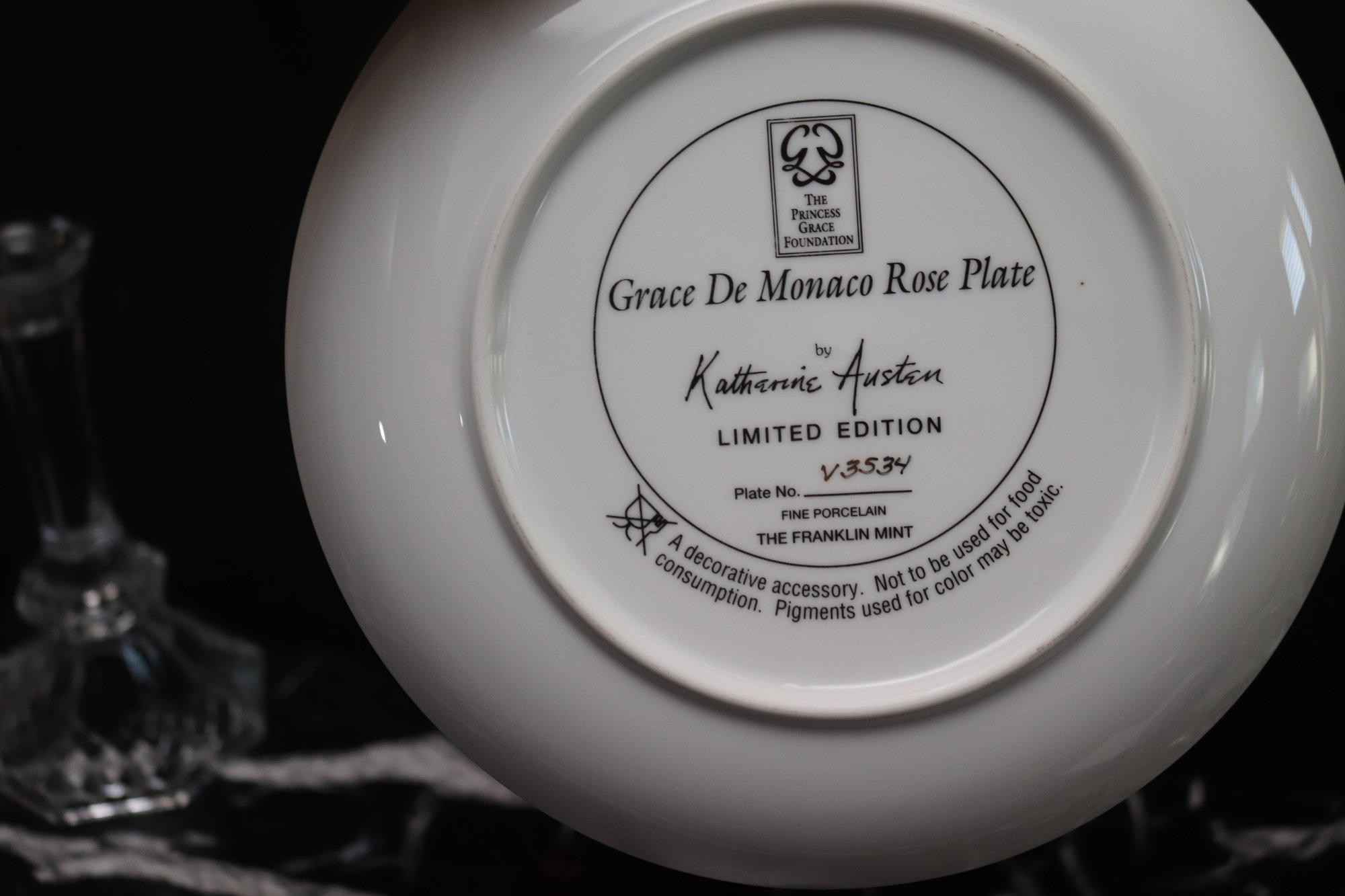 Floral Etched Cut Crystal Pitcher, Bowl, Glass Candlesticks