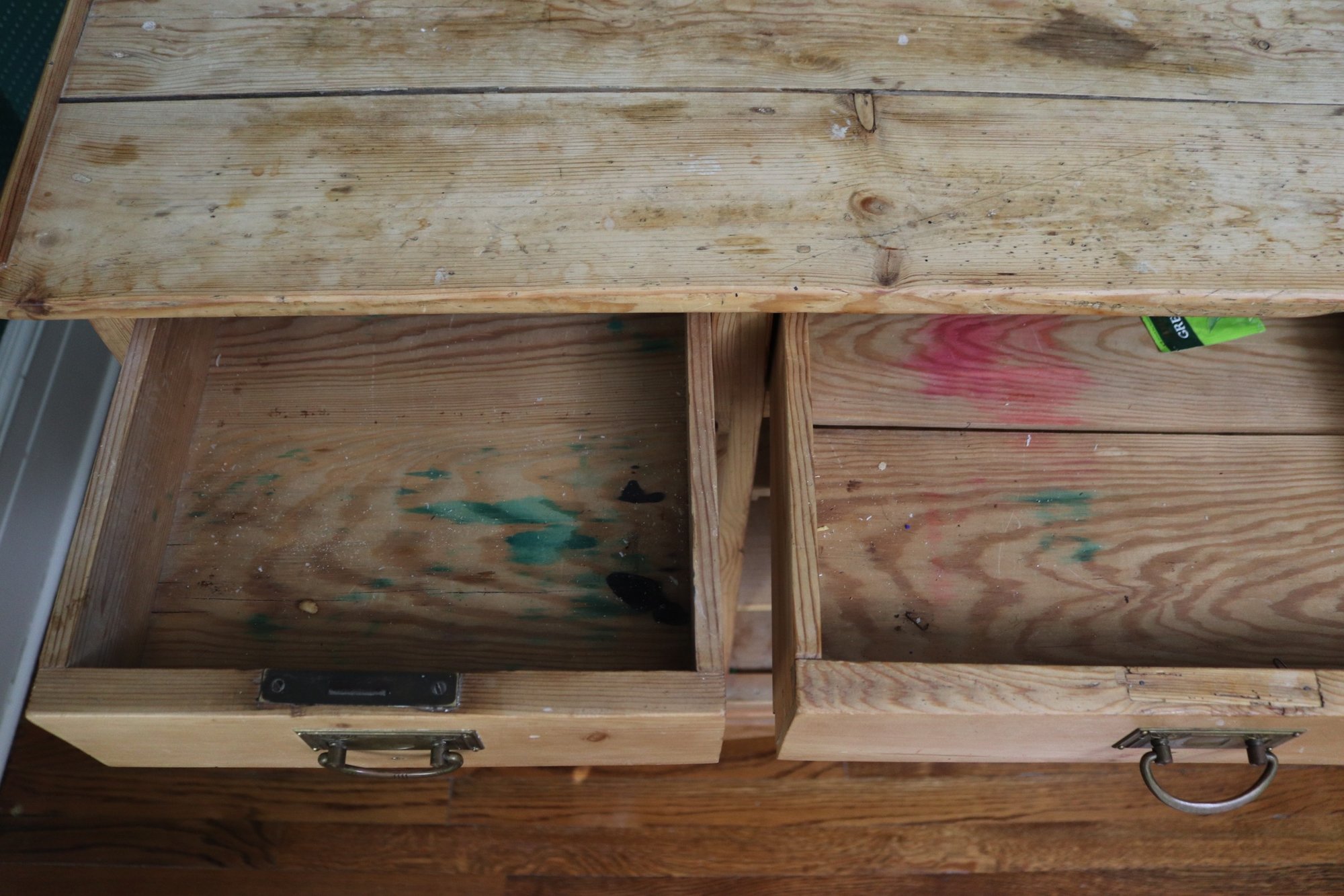 Vintage Double Sided Rustic Cabinet/Work Desk #69407 | Auctionninja.com
