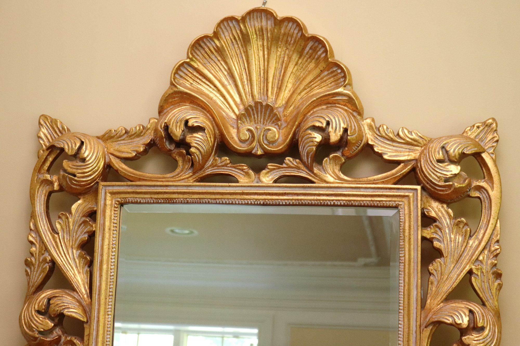Italian Neapolitan Carved Gilt Scirocco Wood Framed Mirror, By Windsor