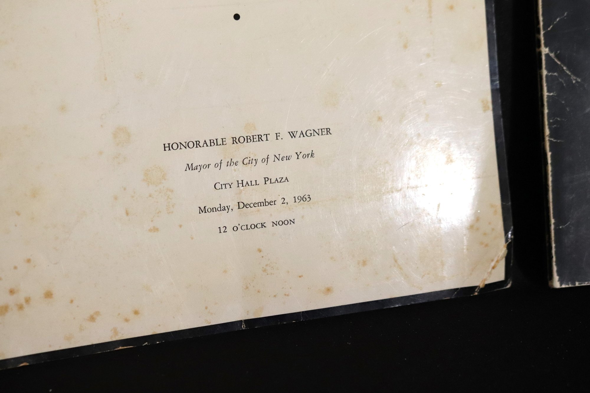 Ephemera Featuring John Fitzgerald, Kennedy Memorial Service And Walt