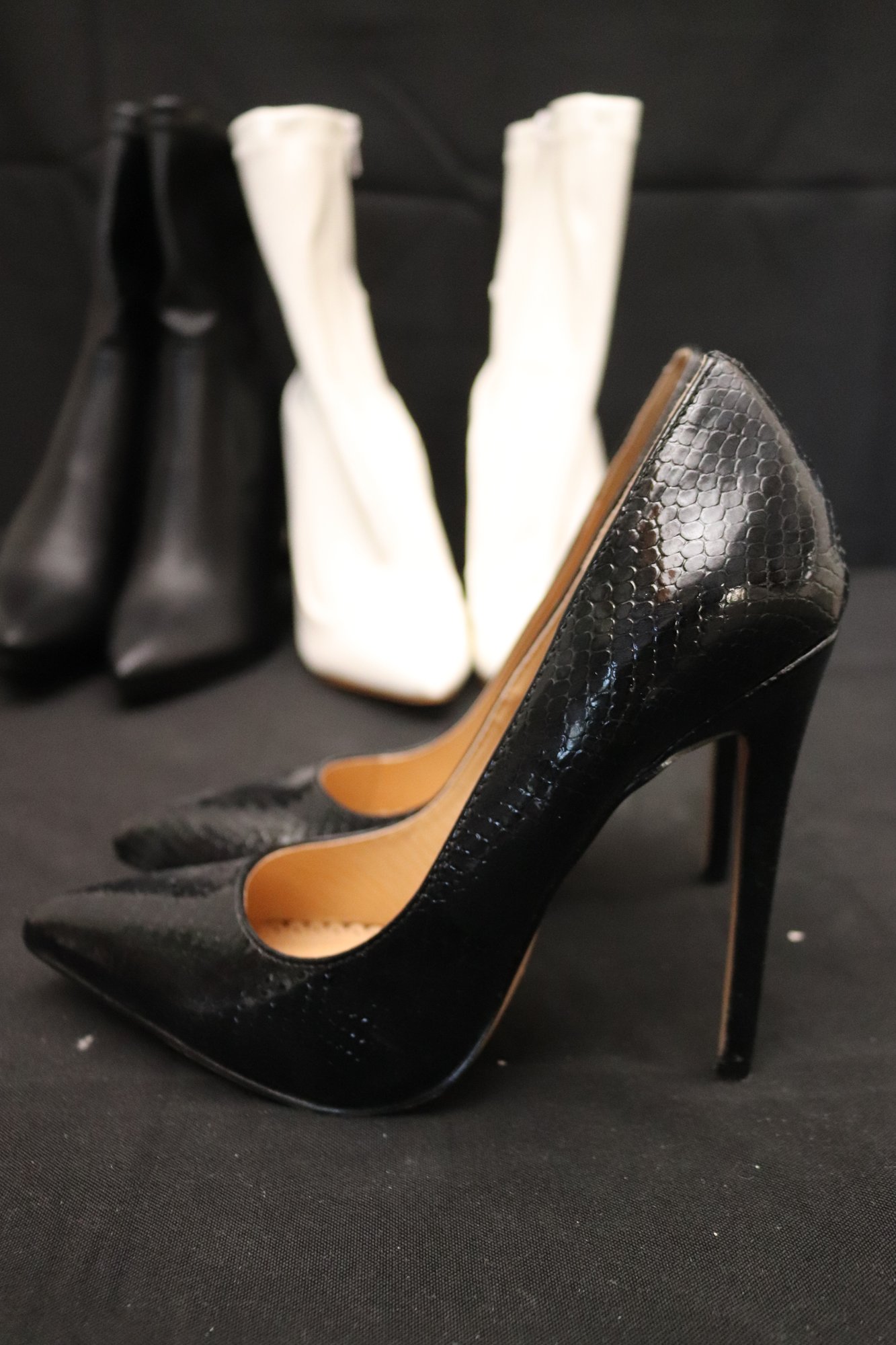 Womens Designer Shoes Include Pretty Little Thing White Boots Size